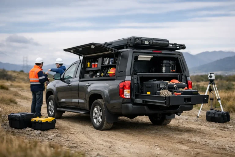 Carro operativo modular para trabajo en terreno