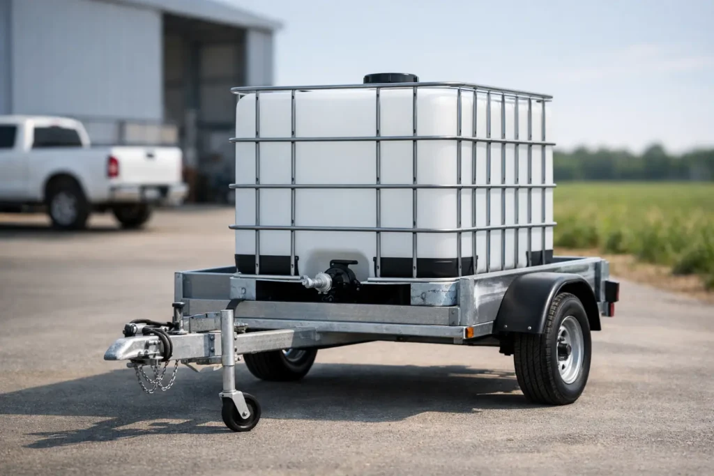 Carro de arrastre con estanque IBC: qué evaluar