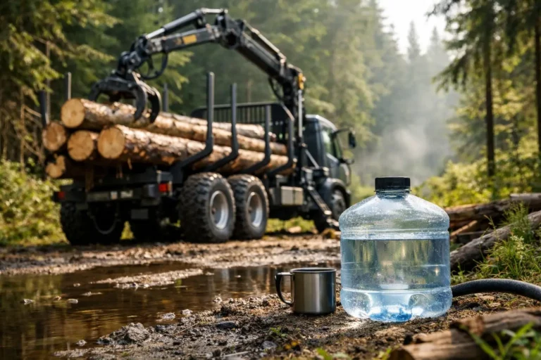 ¿Cuánta agua necesita un remolque forestal?