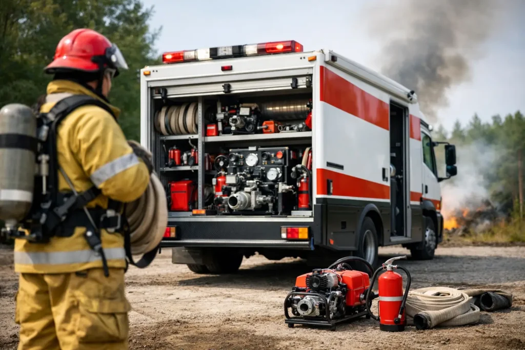 Unidad móvil antiincendios para respuesta temprana